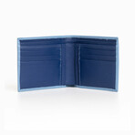 Bifold Wallet // Light Blue + Navy