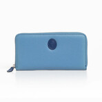 Zip Around Wallet // Blue