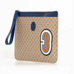 Monogram Large Pouch // Taupe