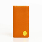 Vertical Bifold Wallet // Yellow