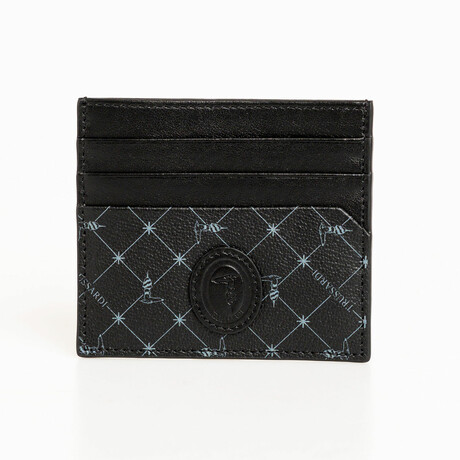 Monogram Card Holder Wallet // Black