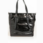 Shopping Bag // Black + Blue