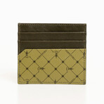 Monogram Card Holder Wallet // Olive Green