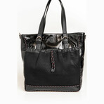 Shopping Bag // Black + Blue