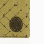 Monogram Bifold Wallet // Olive Green