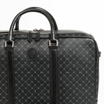 Monogram Double Zipper Briefcase // Black