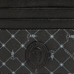 Monogram Card Holder Wallet // Black