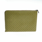 Airplane Print Laptop Case // Olive Green