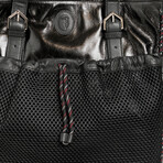 Shopping Bag // Black + Blue