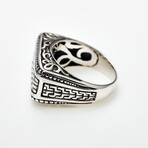 Men's Patterned Ring // Silver (12)