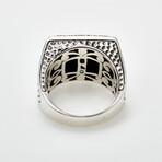 Men's Basket Weave Ring // Silver (12)
