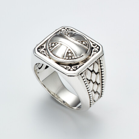 Men's Cross Ring // Silver (9)