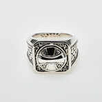 Men's Cross Ring // Silver (9)