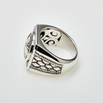 Men's Cross Ring // Silver (9)