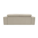 Lombardi Collection // Italian Leather Upholstered Sofa + Adjustable Headrests // Tan