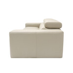 Lombardi Collection // Italian Leather Upholstered Sofa + Adjustable Headrests // Tan