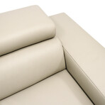 Lombardi Collection // Italian Leather Upholstered Sofa + Adjustable Headrests // Tan