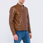 Stockholm Leather Jacket // Chestnut (M)