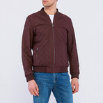 Diamond Quilted Jacket // Burgundy (S)
