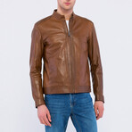 Stockholm Leather Jacket // Chestnut (3XL)