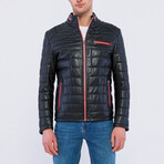 Quilted Jacket // Black + Red (2XL)