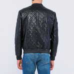 Diamond Quilted Jacket // Black (XL)