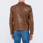 Stockholm Leather Jacket // Chestnut (S)