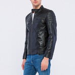 Wellington Leather Jacket // Black (XL)