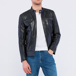 Wellington Leather Jacket // Black (3XL)