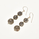 Bali Sterling Silver Decorative Bead Drop Earrings