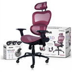 Nouhaus Ergo3D G1 Ergonomic Office Chair // Dark Burgundy