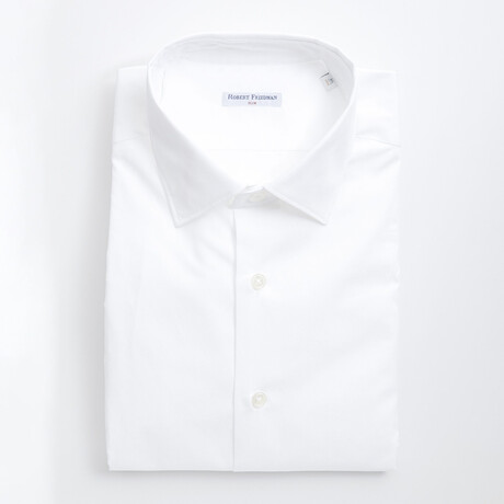 Owen Regular Button Down Shirt // White (Euro Size: 40)
