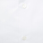 Keith Slim Medium Collar Button Up Shirt // White (Euro Size: 40)
