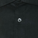 Michael Regular Button Down Shirt // Black (Euro Size: 39)