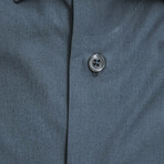 Austin Slim Medium Collar Button Up Shirt // Slate Gray (Euro Size: 40)