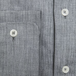 Blake Slim Medium Collar Button Up Shirt // Gray (Euro Size: 39)