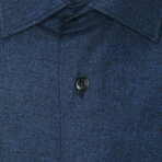Liam Regular Button Down Shirt // Navy Blue (Euro Size: 39)