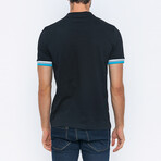 Travis Short Sleeve Polo Shirt // Black (L)