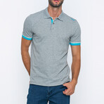 Noah Short Sleeve Polo Shirt // Gray Melange (2XL)