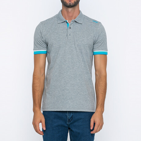 Noah Short Sleeve Polo Shirt // Gray Melange (XS)