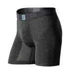 OASIS Performance Boxer Brief with Paradise Pouch® // 2-Pack // Charcoal + Midnight Heather (Small)