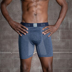 OASIS Performance Boxer Brief with Paradise Pouch® // 2-Pack // Charcoal + Midnight Heather (Small)
