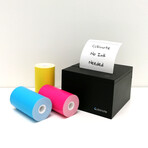 Cubinote Printer + Sticky Paper Bundle // Black