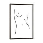 Female Body Sketch VIII by Nouveau Prints (26"H x 18"W x 0.75"D)