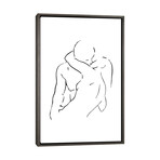 Lovers Body Sketch II by Nouveau Prints (26"H x 18"W x 0.75"D)