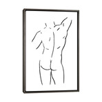 Male Body Sketch I by Nouveau Prints (26"H x 18"W x 0.75"D)