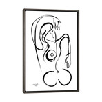 Brushstroke Nude Goddess XIX by Kathy Morton Stanion (26"H x 18"W x 0.75"D)