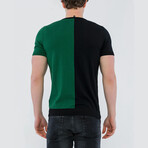 Owen Short Sleeve Tee // Black + Green (2XL)