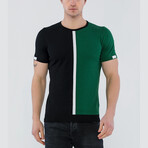 Owen Short Sleeve Tee // Black + Green (3XL)