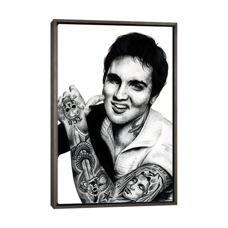 Elvis by Inked Ikons (26"H x 18"W x 0.75"D)